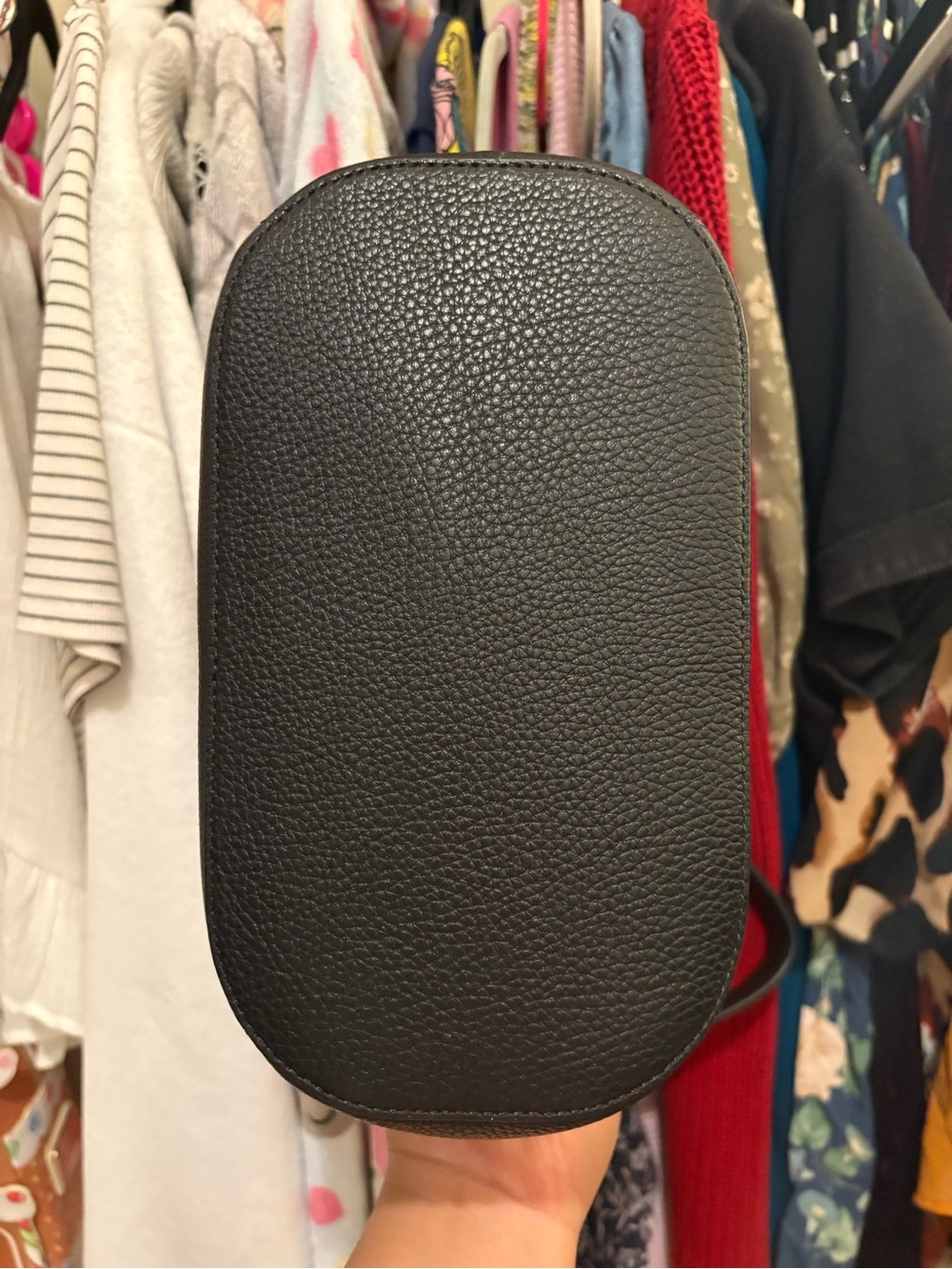 Kate Spade | Lena Bucket Handbag | Black Leather w/Suede - Picture 7 of 17